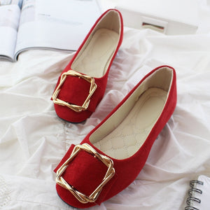 Big Size Women Flats Shallow Candy Color Shoes Woman Loafers Autumn Fashion Sweet Flat Casual Shoes Women Plus Size 35-42