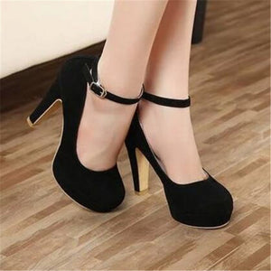 2018 woman Pumps autumn thick heel shoes ol high-heeled shoes female the trend of ultra high heels female shoes