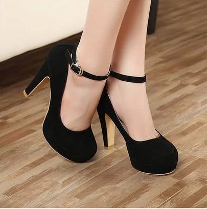 2018 woman Pumps autumn thick heel shoes ol high-heeled shoes female the trend of ultra high heels female shoes