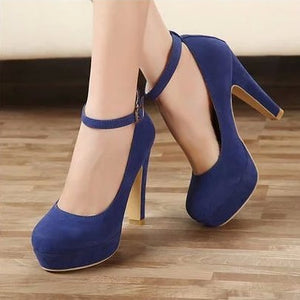 2018 woman Pumps autumn thick heel shoes ol high-heeled shoes female the trend of ultra high heels female shoes