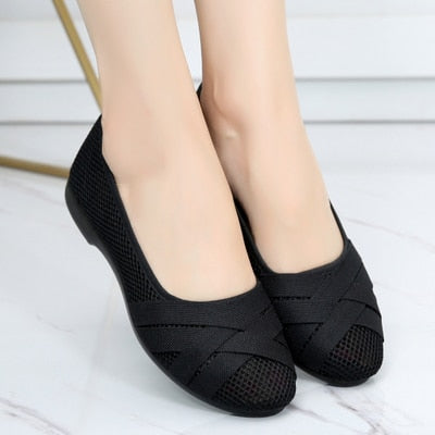 Cresfimix women fashion comfortable cloth flat shoes lady cute spring & summer slip on loafers lady cool street shoes a2038