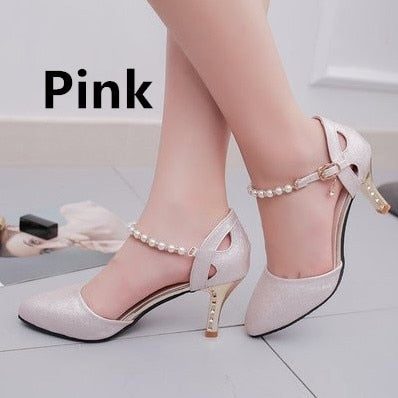 Cresfimix women comfortable spring & summer 7cm high heel pumps lady casual white wedding high heel shoes leisure shoes a2435