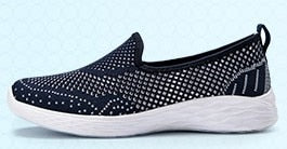 JIANBUDAN Women's sneakers Summer flat bottom breathable walking shoes Mesh casual Slip-on Lightweight shoes 35-40 size