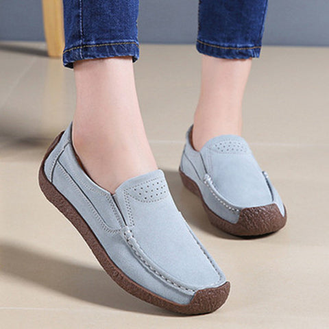 Lace-up Women Flats Comfortable Summer Loafers Women Shoes Breathable leather Sneakers Fashion Black Soft Casual Shoes Female