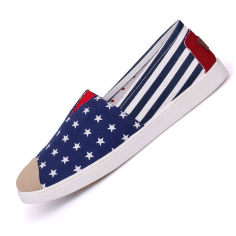 Autumn Women Loafers Shoes Espadrille Graffiti Comfort Flat Platform Creepers Shoes Slip On Shoes Women Footwear Ladies Shoes